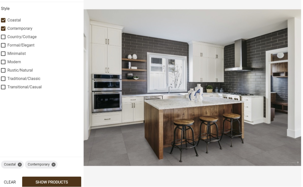 room visualizer hardwood kitchen flooring example
